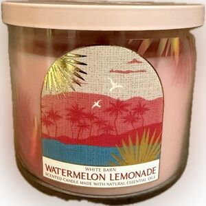 🍉WHITE BARN🍉Watermelon Lemonade 3-Wick Candle/NWT